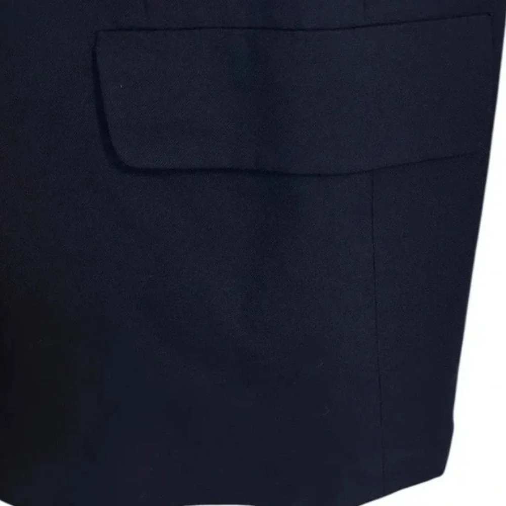 Hickey Freeman Wool Blazer 44R 44 Regular Dark Navy Blue Sport Coat Jacket Boyds